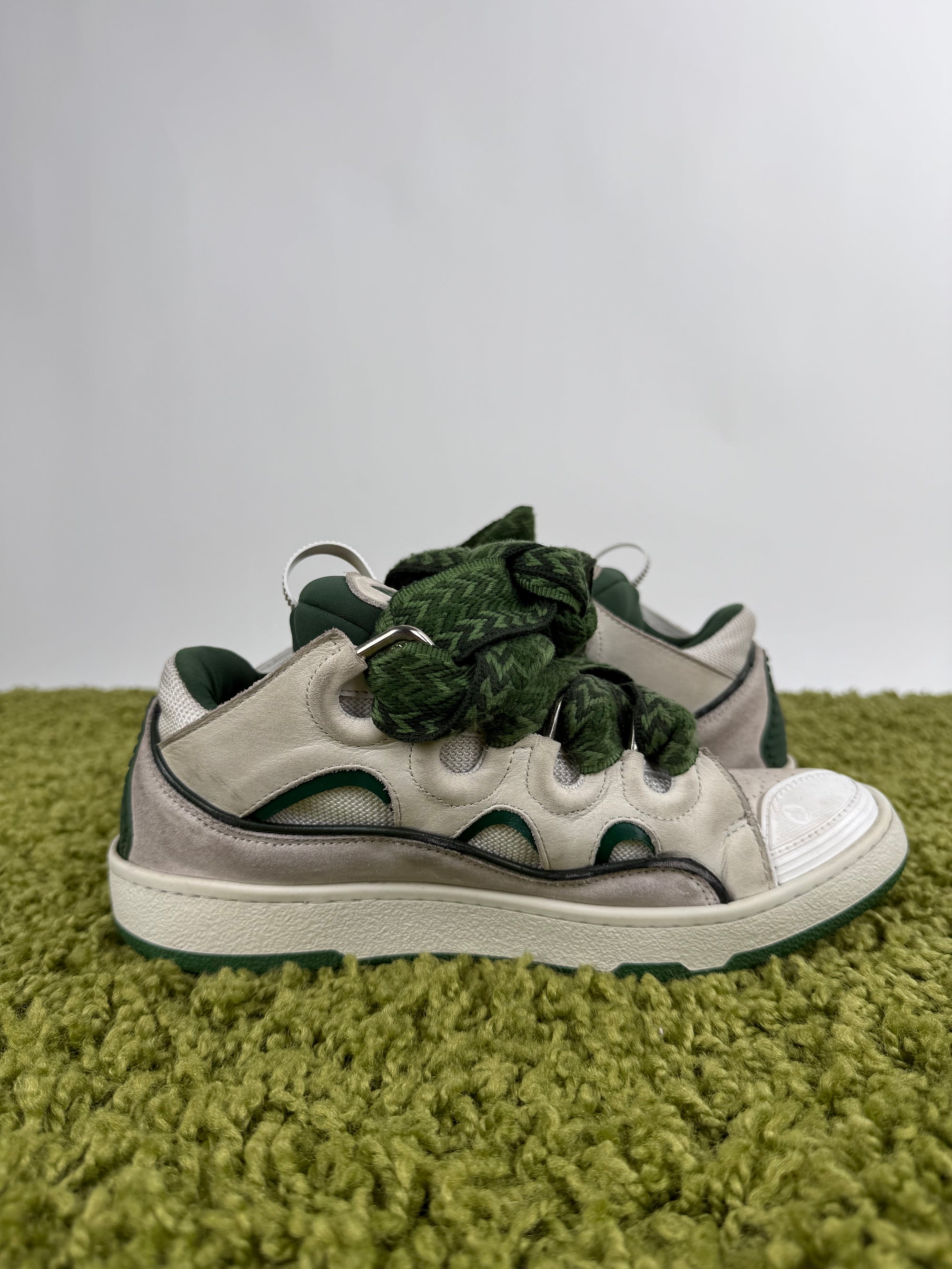 Lanvin Curb Verde Bianca 39