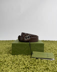 Cintura Gucci in pelle marrone