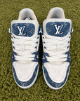 Louis Vuitton Trainer in Denim Blu 8.5