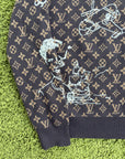 Maglione Louis Vuitton Monogram Marrone S