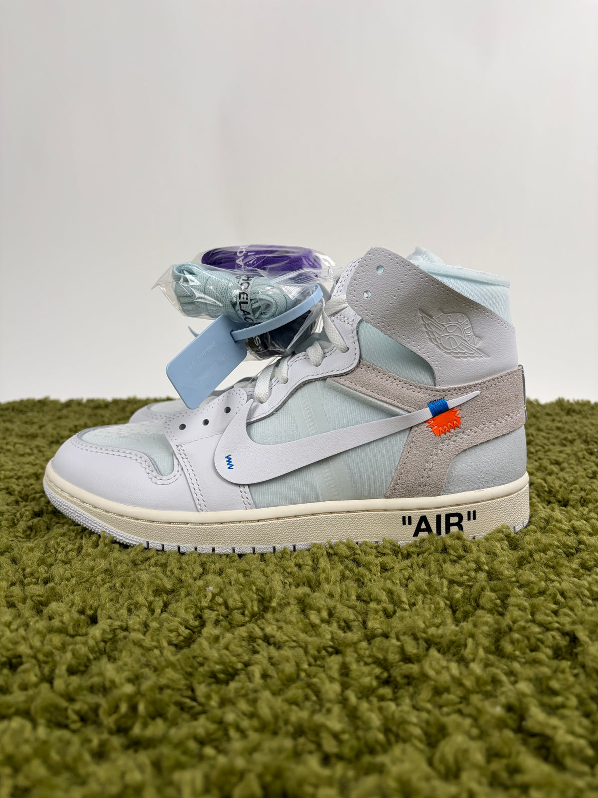 Nike Air Jordan 1 High X Off White Alaska 44