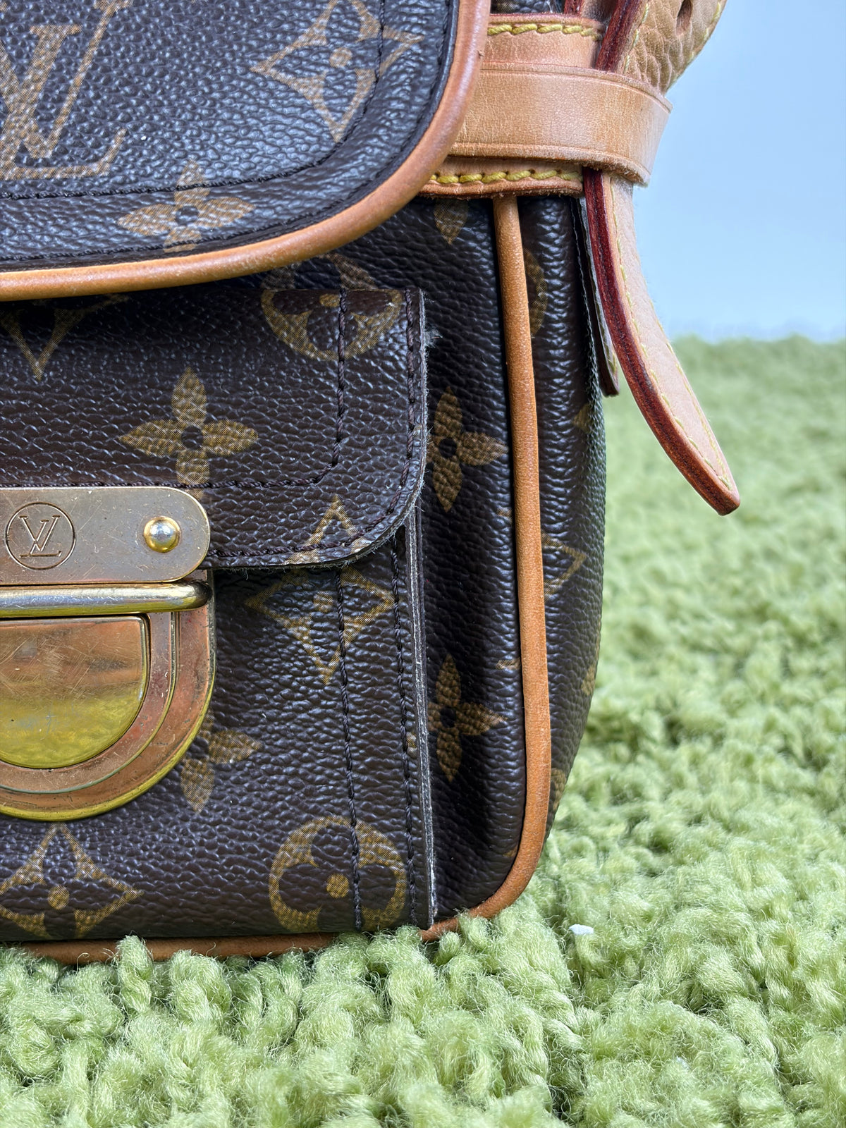 Borsa Monogram Hudson PM Louis Vuitton Marrone