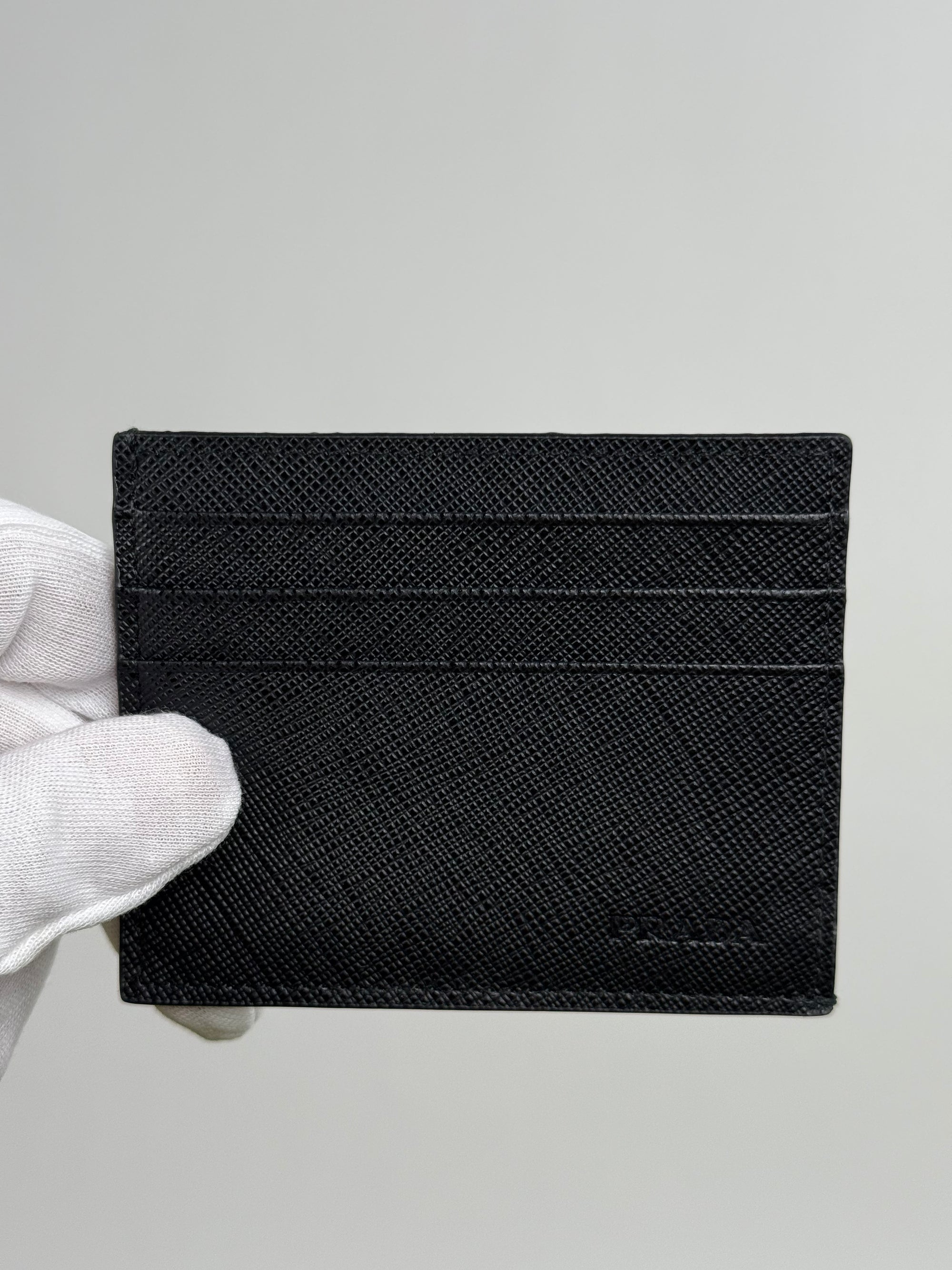 Portacarte Prada in Saffiano Nero