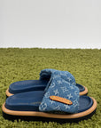 Ciabatte louis vuitton Mule bassa pool pillow Size 35 azzurre e blu