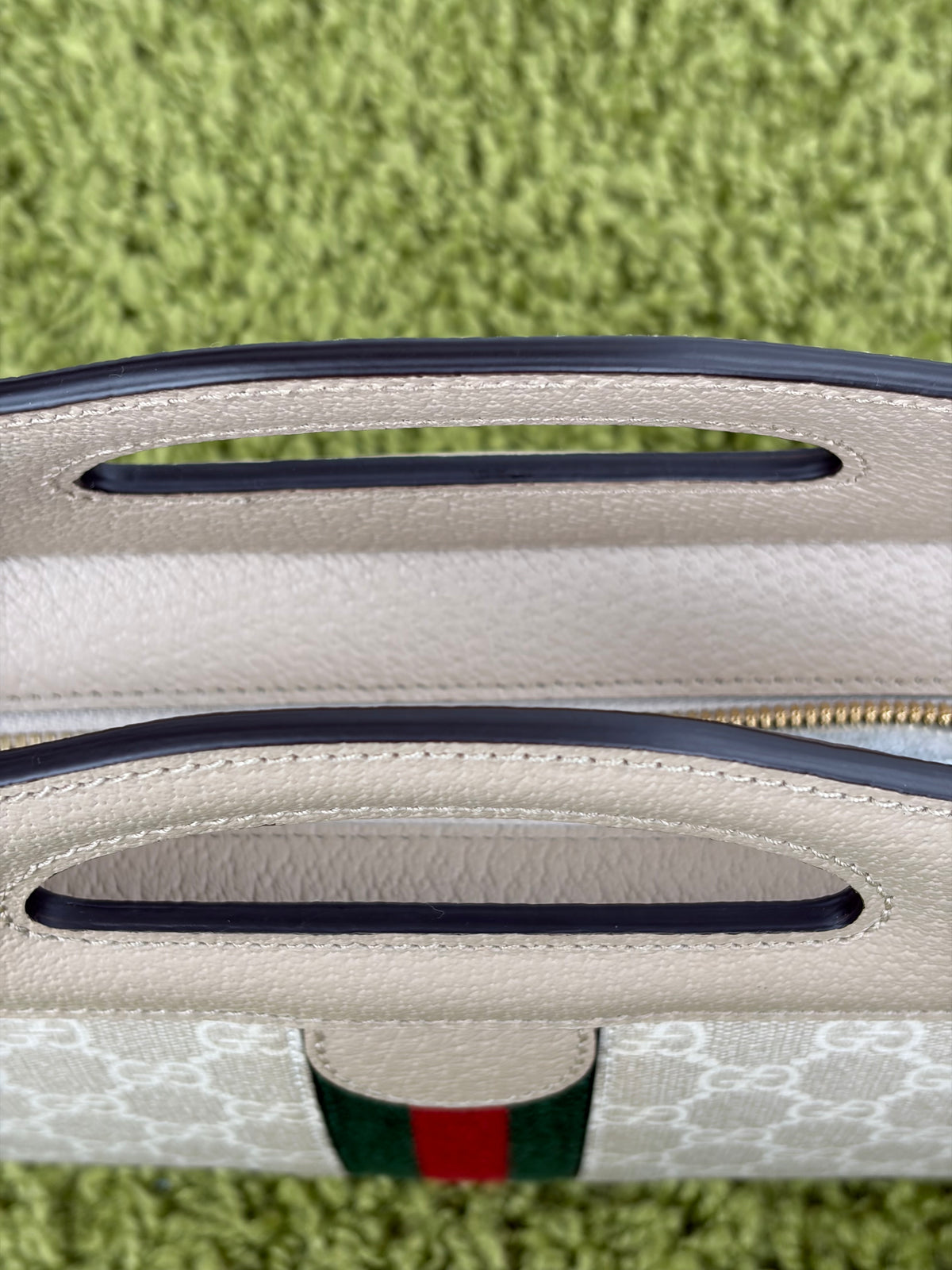 Borsa Gucci Ophidia Cut Out Handle Tote Beige