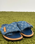 Ciabatte louis vuitton Mule bassa pool pillow Size 35 azzurre e blu