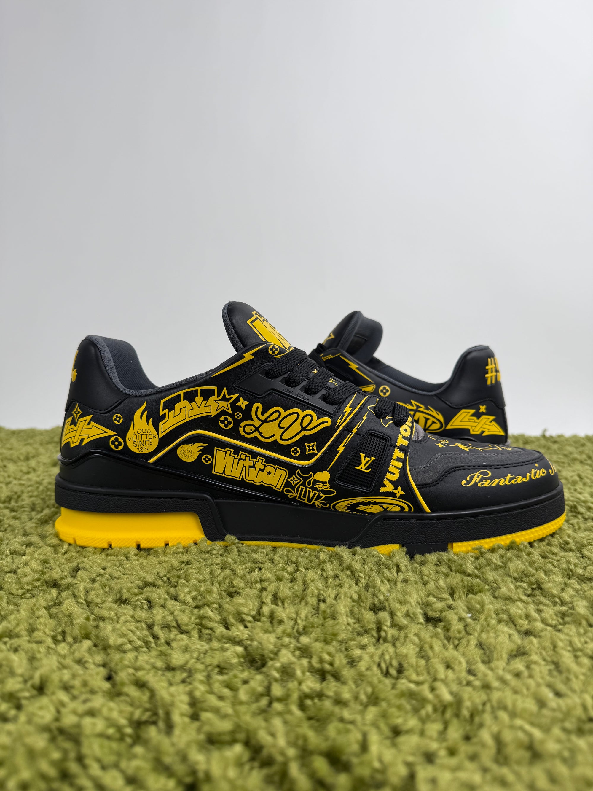 Louis Vuitton Trainer Nero Gialla 11