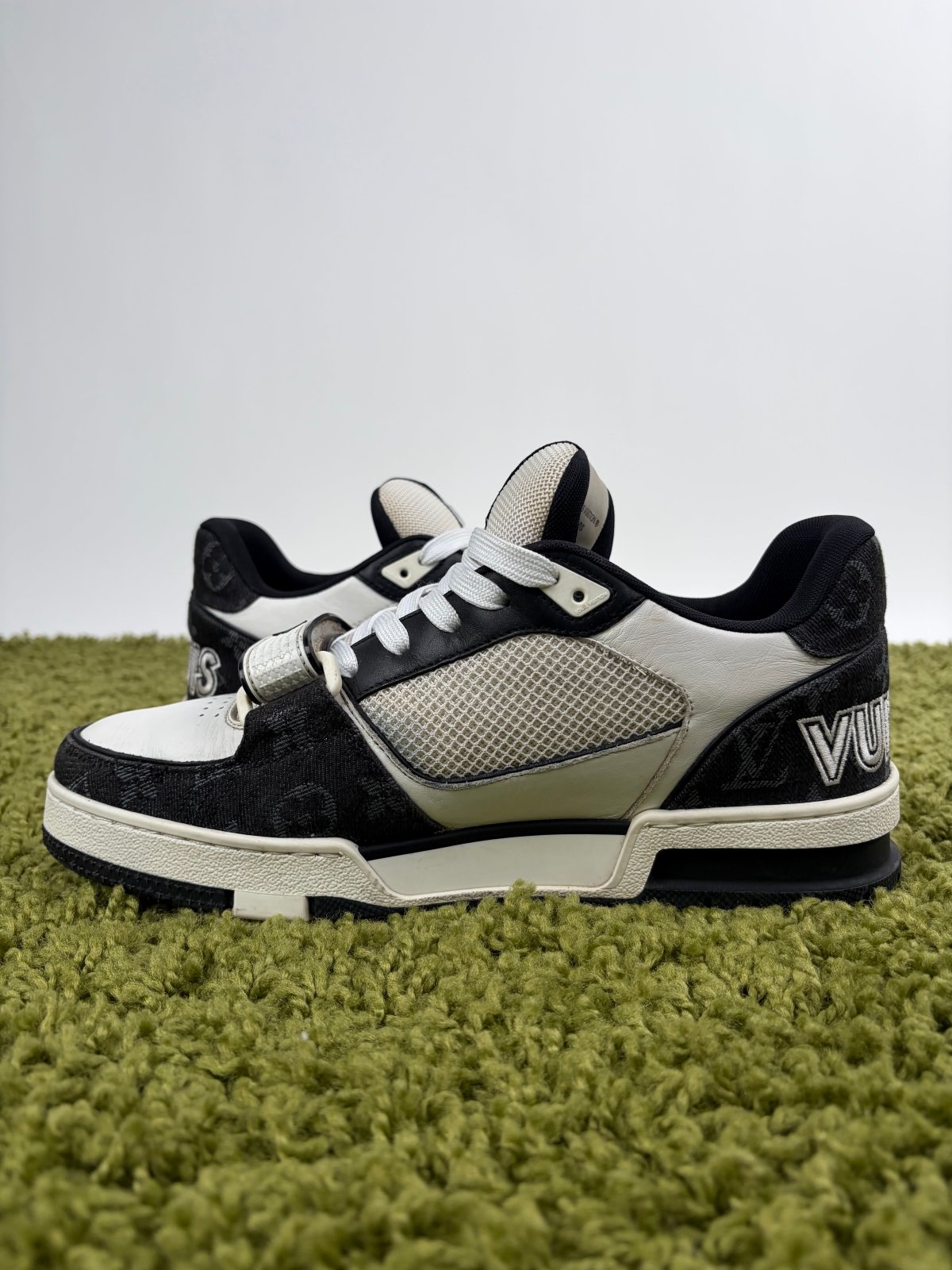 Louis Vuitton Trainer Denim Nera 7 - Second Hand Di Fiore