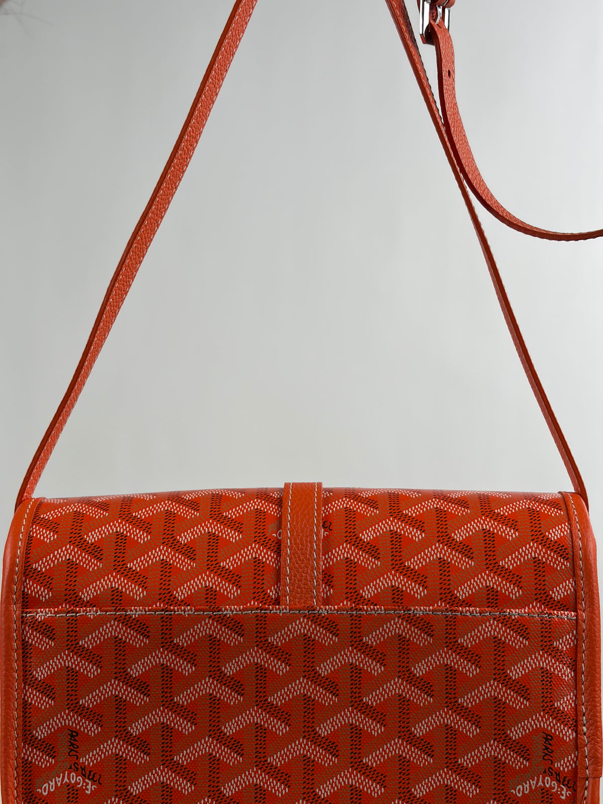 Borsa Goyard Belvedere PM in tela Goyardine Arancione