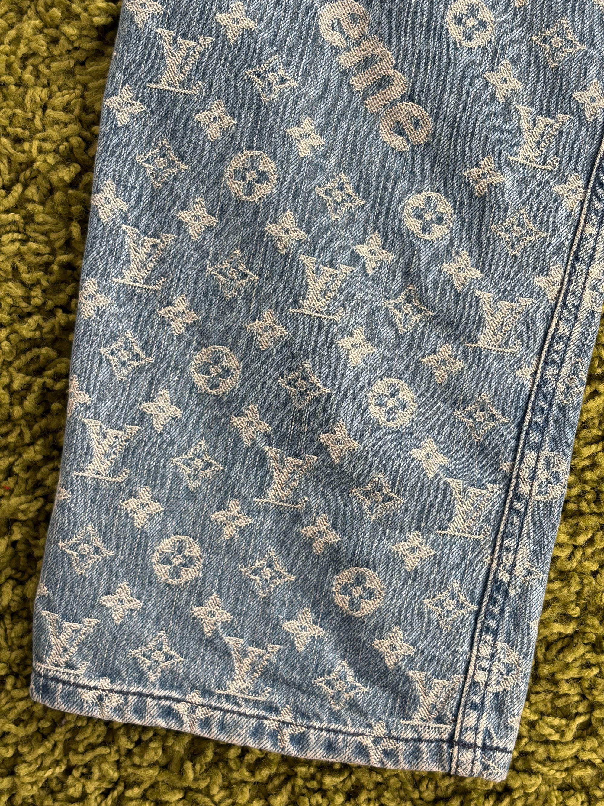 Completo Louis Vuitton X Supreme Size 50/34 blu e bianco