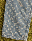Completo Louis Vuitton X Supreme Size 50/34 blu e bianco