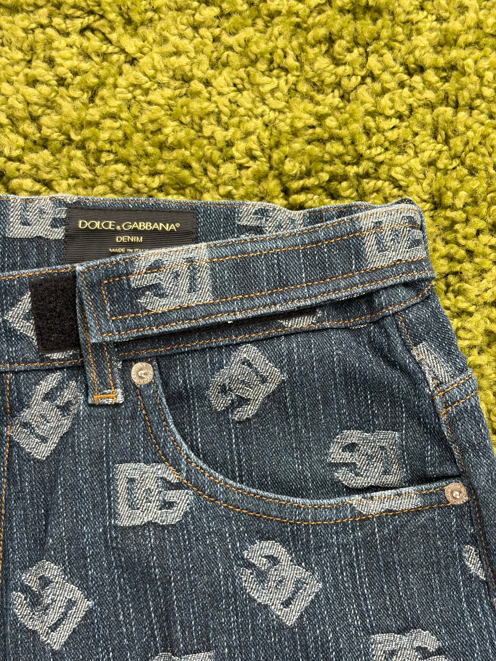 Jeans Dolce e gabbana Size 46 blu e bianco
