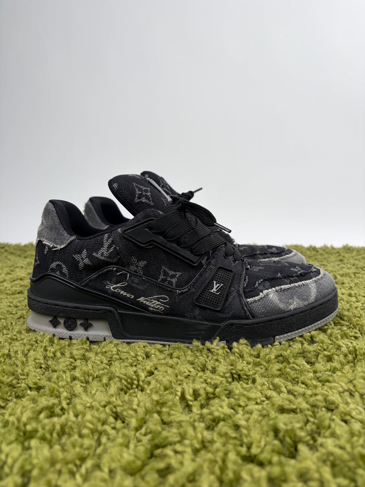 Louis Vuitton Trainer In Denim Nera 6