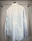 Camicia Louis Vuitton Size L bianca e azzurra
