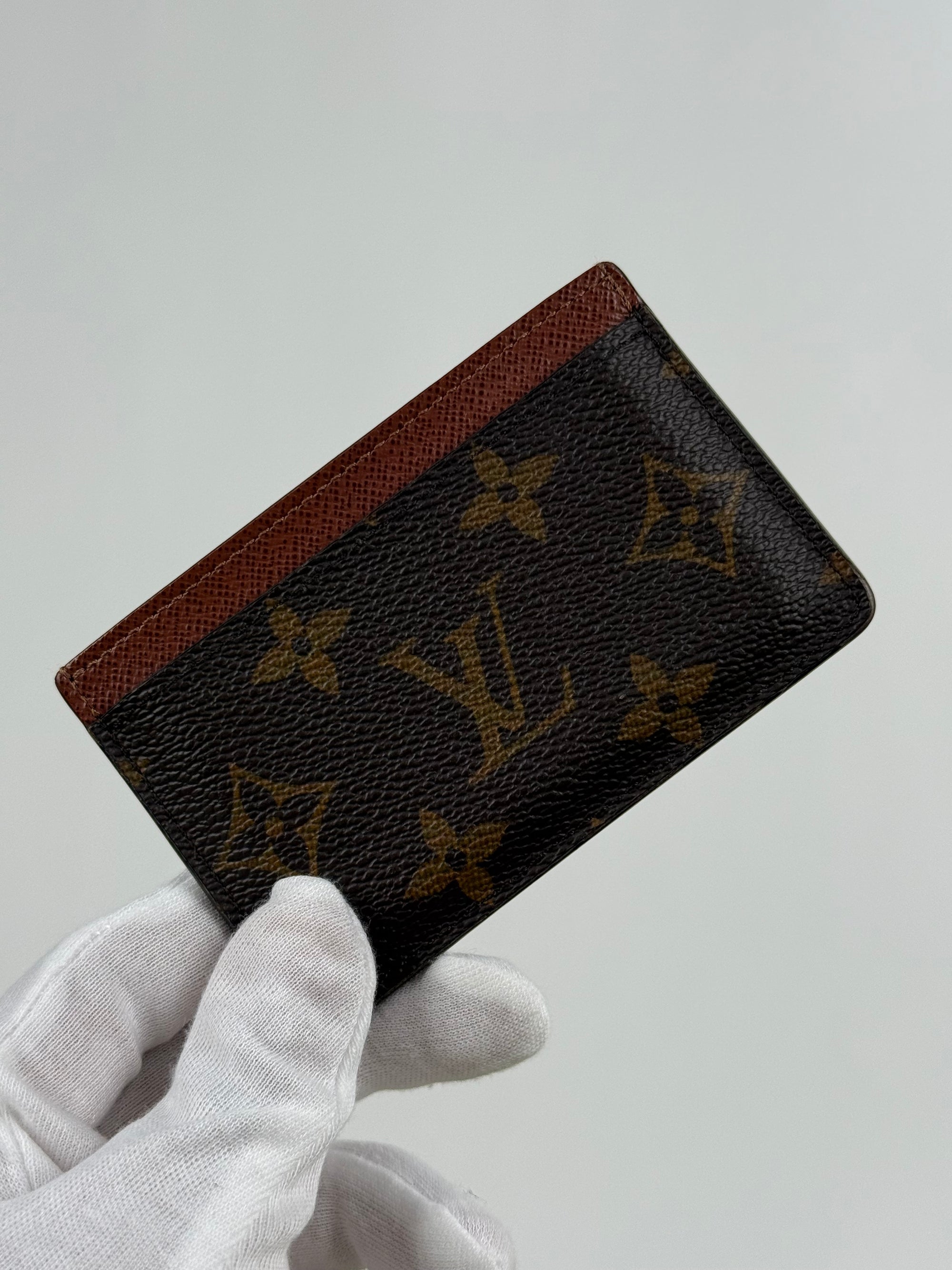 Portacarte Louis Vuitton Marrone