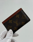 Portacarte Louis Vuitton Marrone