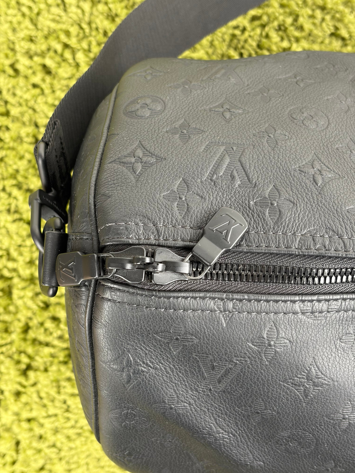 Borsone keepall Louis Vuitton Bandoulière 50 Nera