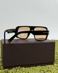 Occhiali Da sole TomFord Neri con lente gialla