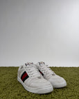 Gucci Ace Size 9=43 calza 43.5 bianche rosse e verdi