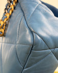 Borsa Chanel 19 Trapuntata in Pelle Azzurra