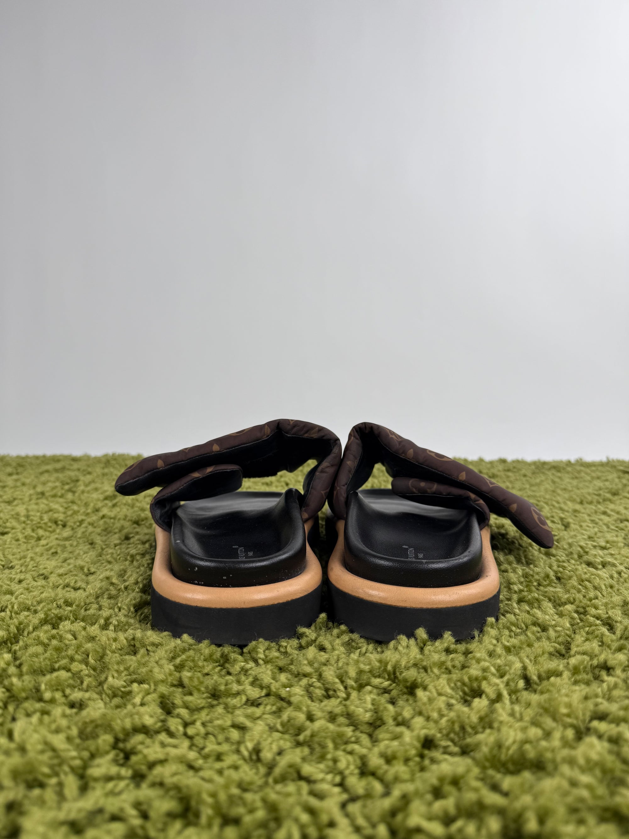 Mule Bassa Pule Pillow Louis Vuitton Marrone 40