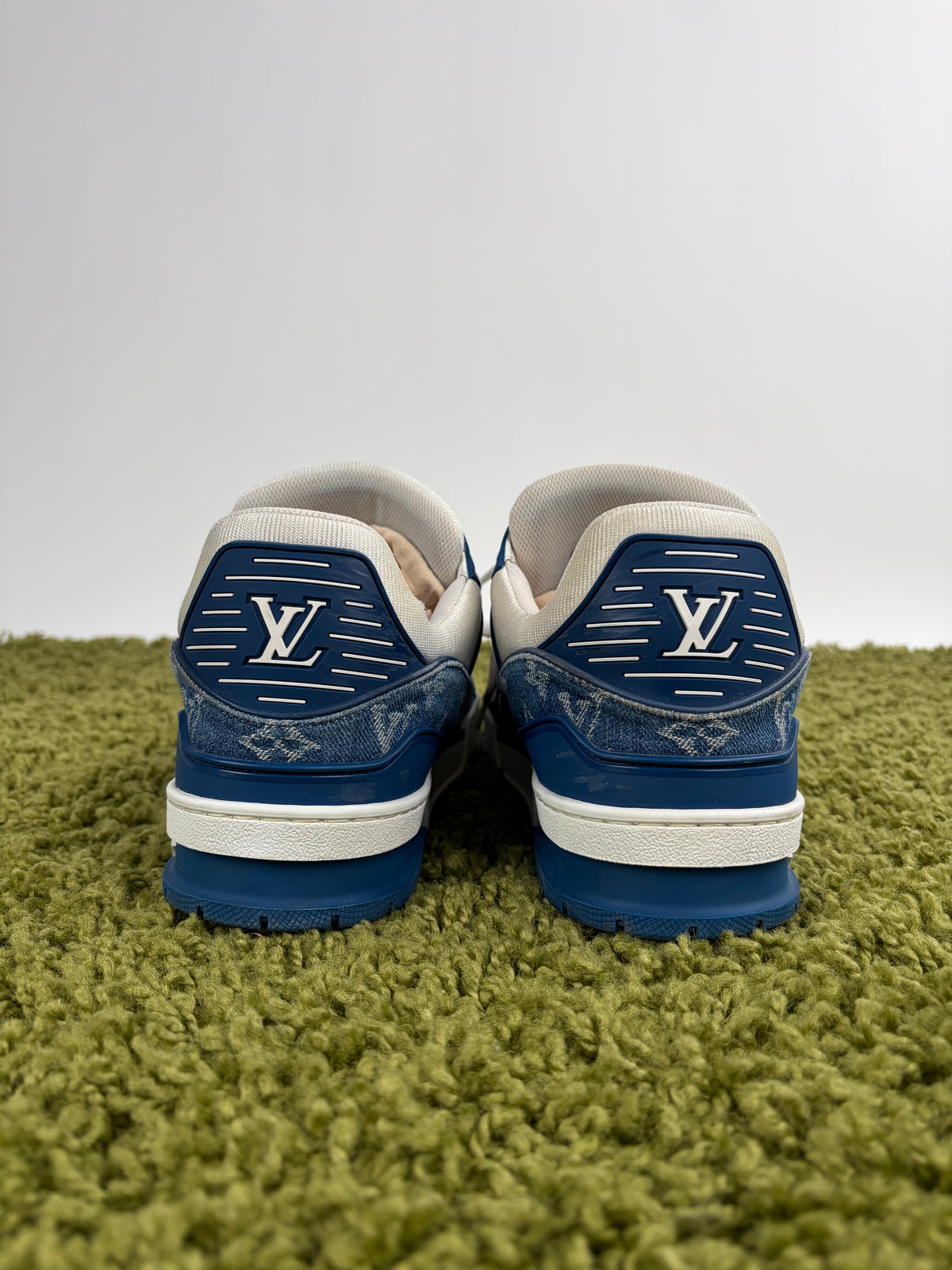 Louis Vuitton Trainer In Denim Blu 8