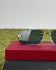 Occhiali da sole Cartier Pantère Oro con Lenti blu