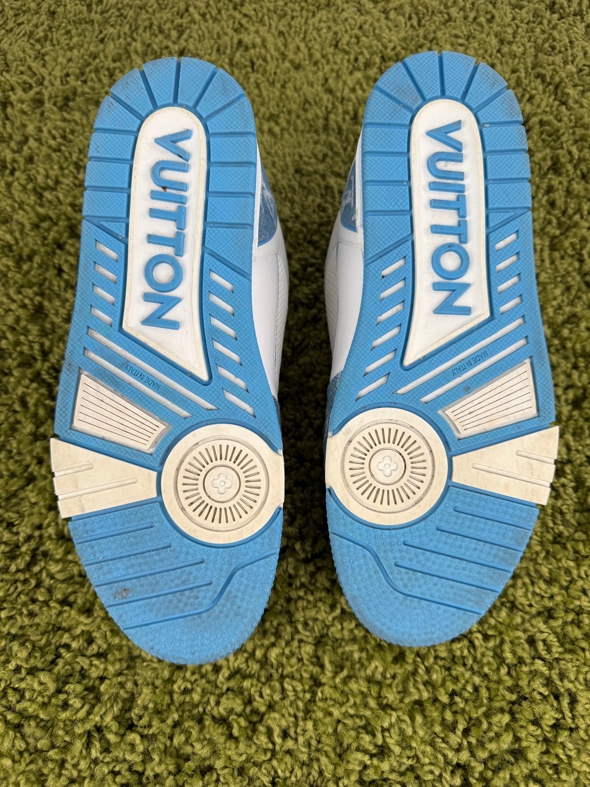 Louis Vuitton Trainer In Denim Azzurra 8