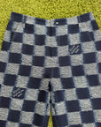 Pantalone Louis Vuitton damier 50 blu