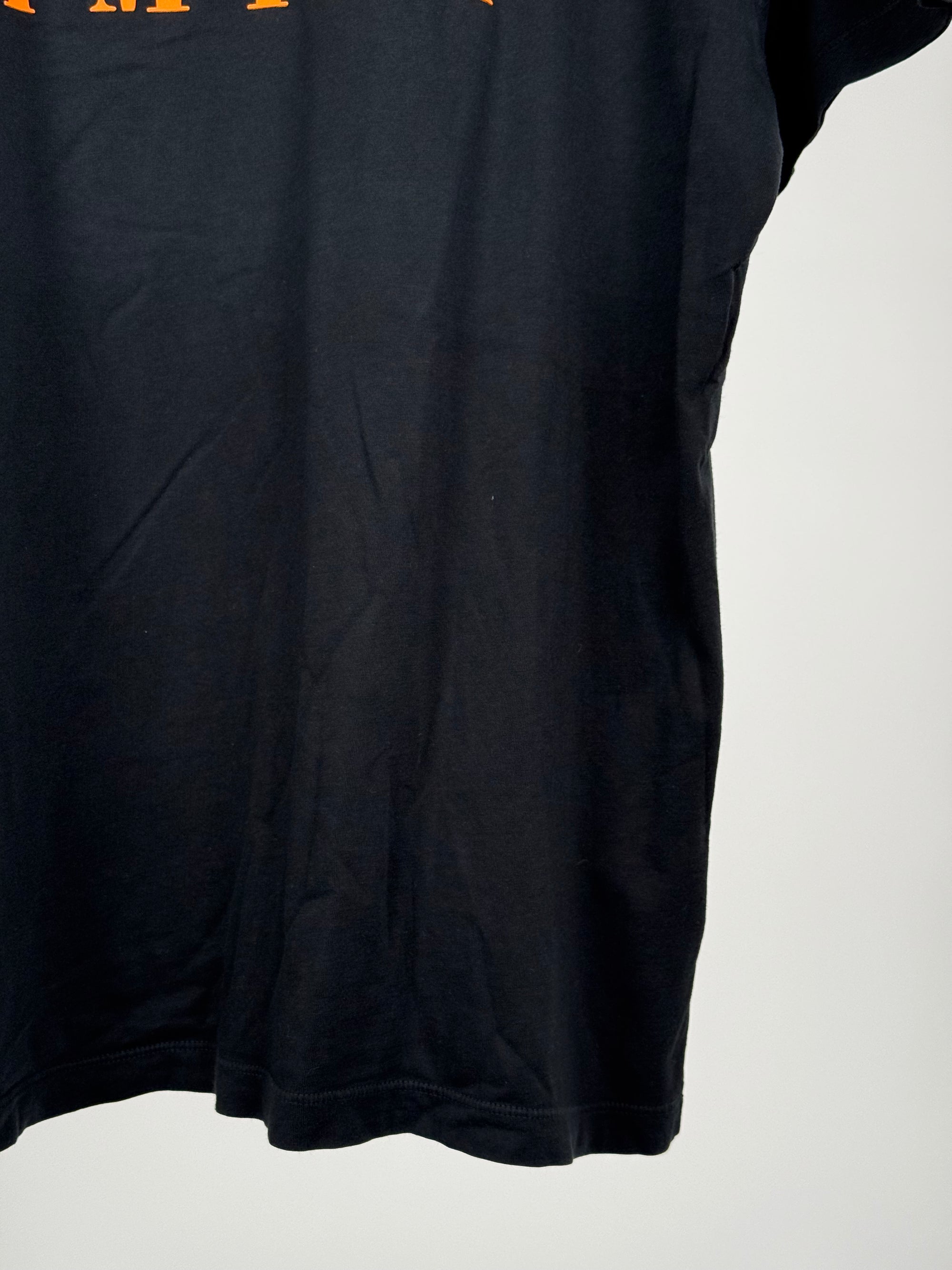 T shirt Amiri Size L nera e arancione