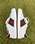 Gucci ace Size 6=40 calza 40.5 bianche verdi e rosse