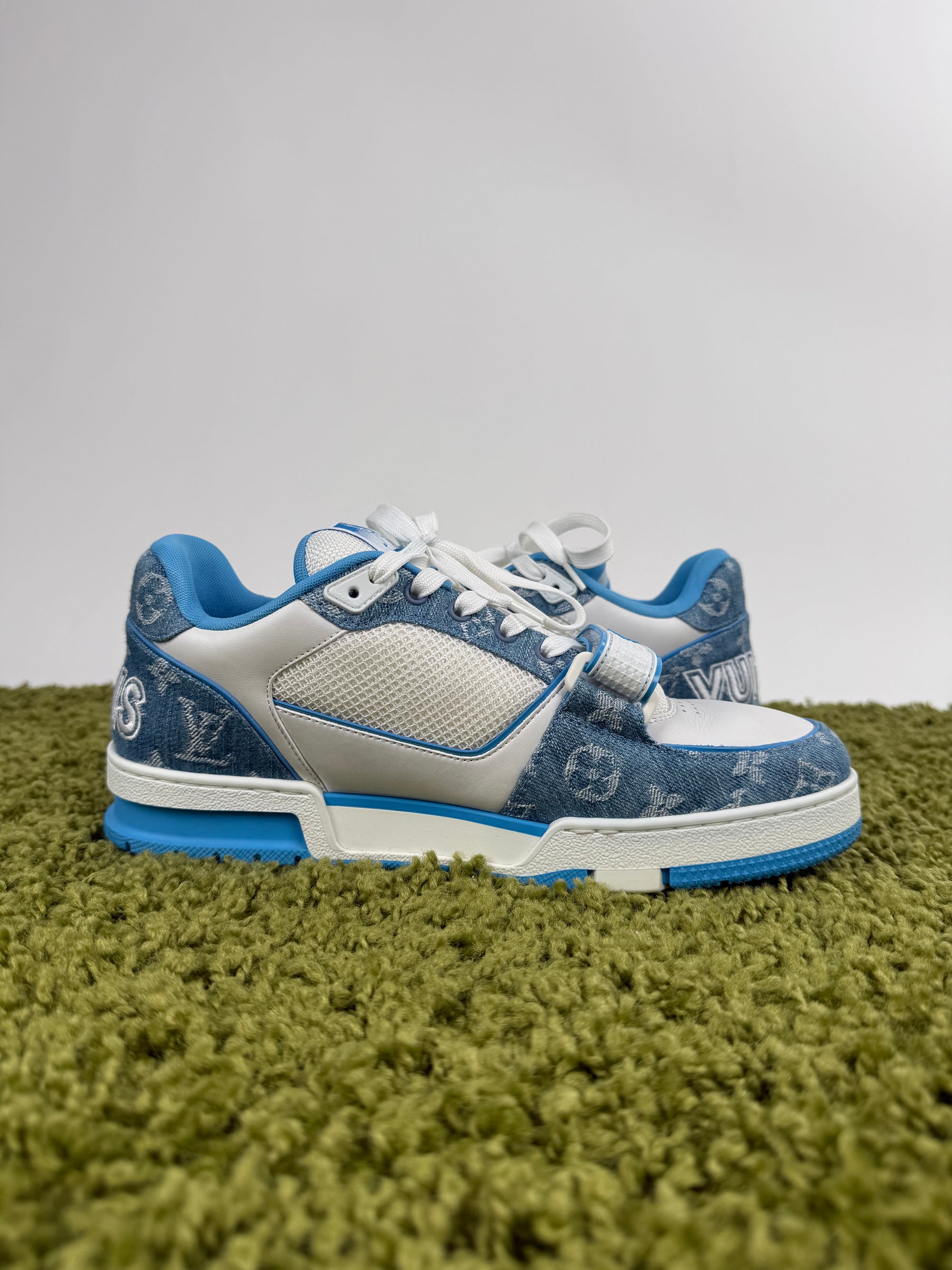 Louis Vuitton Trainer In Denim Azzurra 8