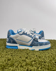 Louis Vuitton Trainer In Denim Azzurra 8