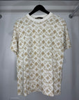 T-shirt Louis Vuitton Size S bianca e oro