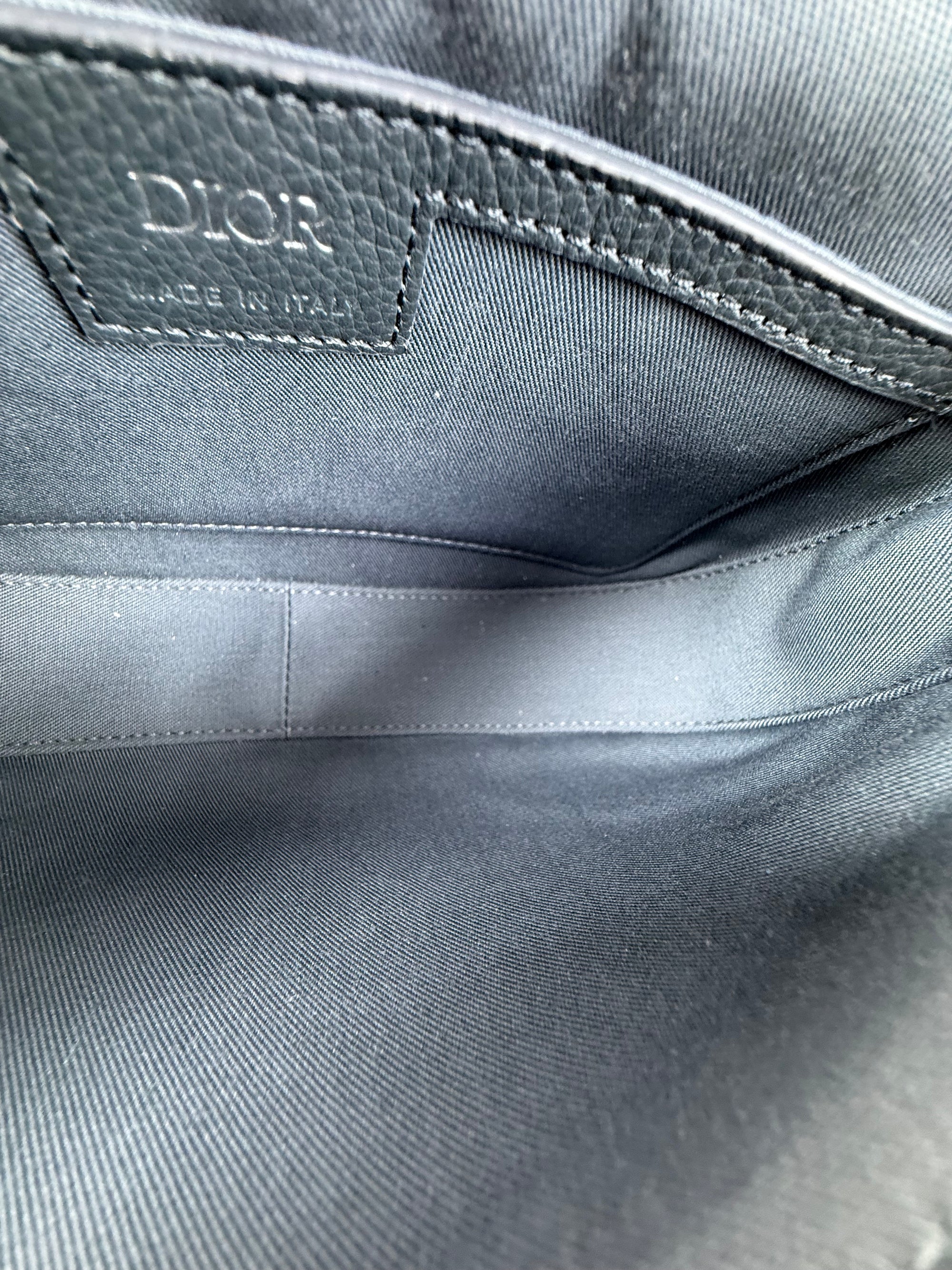Borsa a tracolla saddle Christian Dior Nero
