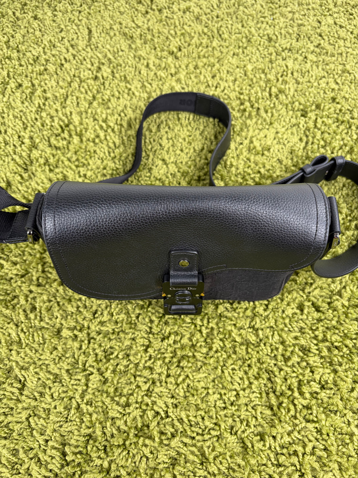 Borsa a tracolla mini saddle Christian Dior Nera