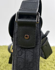 Borsa a tracolla Christian Dior Saddle con pattina Nero