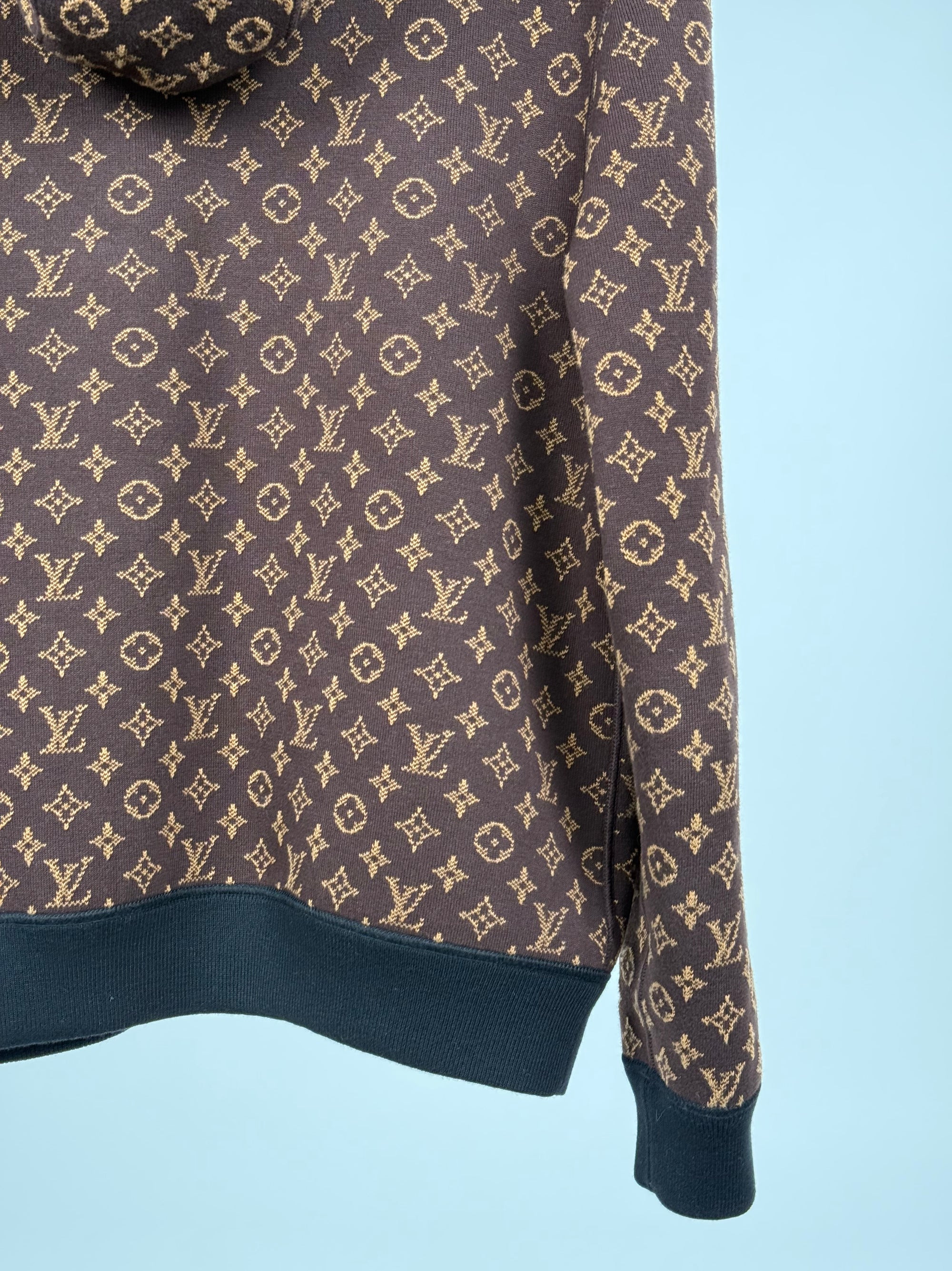 Felpa Louis Vuitton reversibile Size L marrone e nera