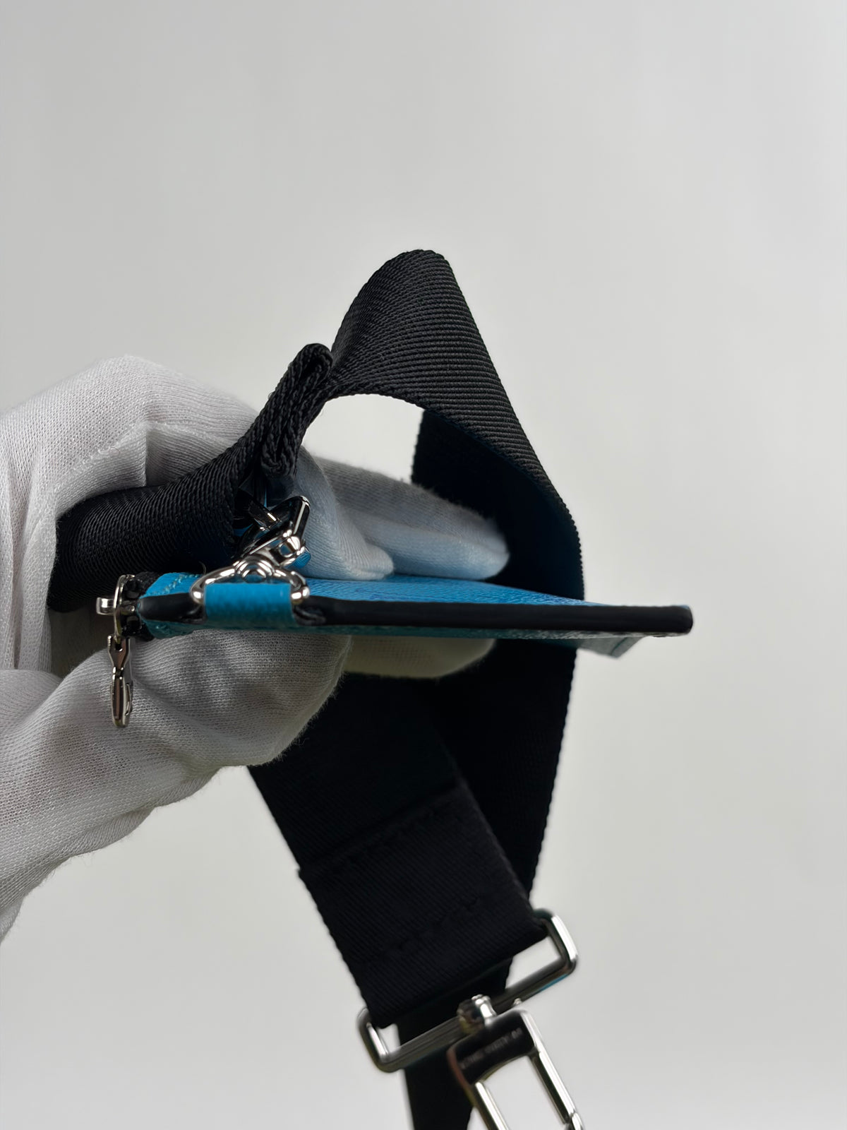 Mini Borsa a tracolla Louis Vuitton Gaston Azzurra