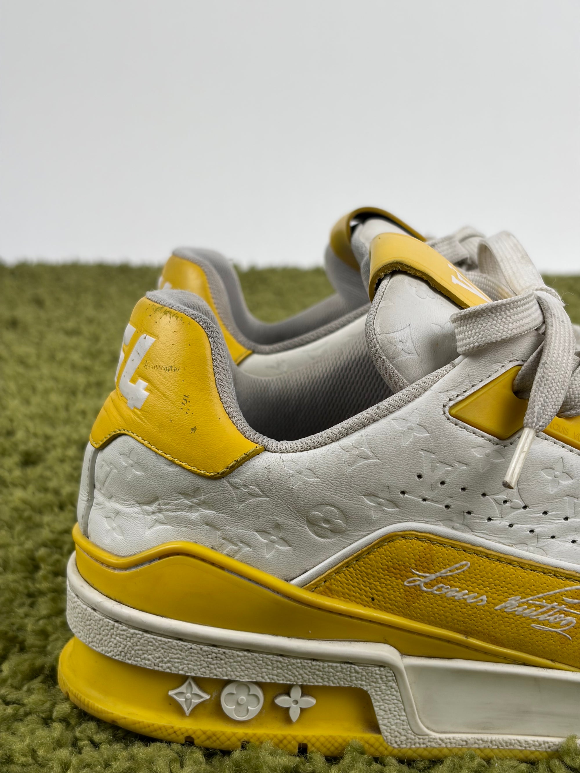 Louis vuitton trainer Size 6=40 calza 41 bianca e gialla