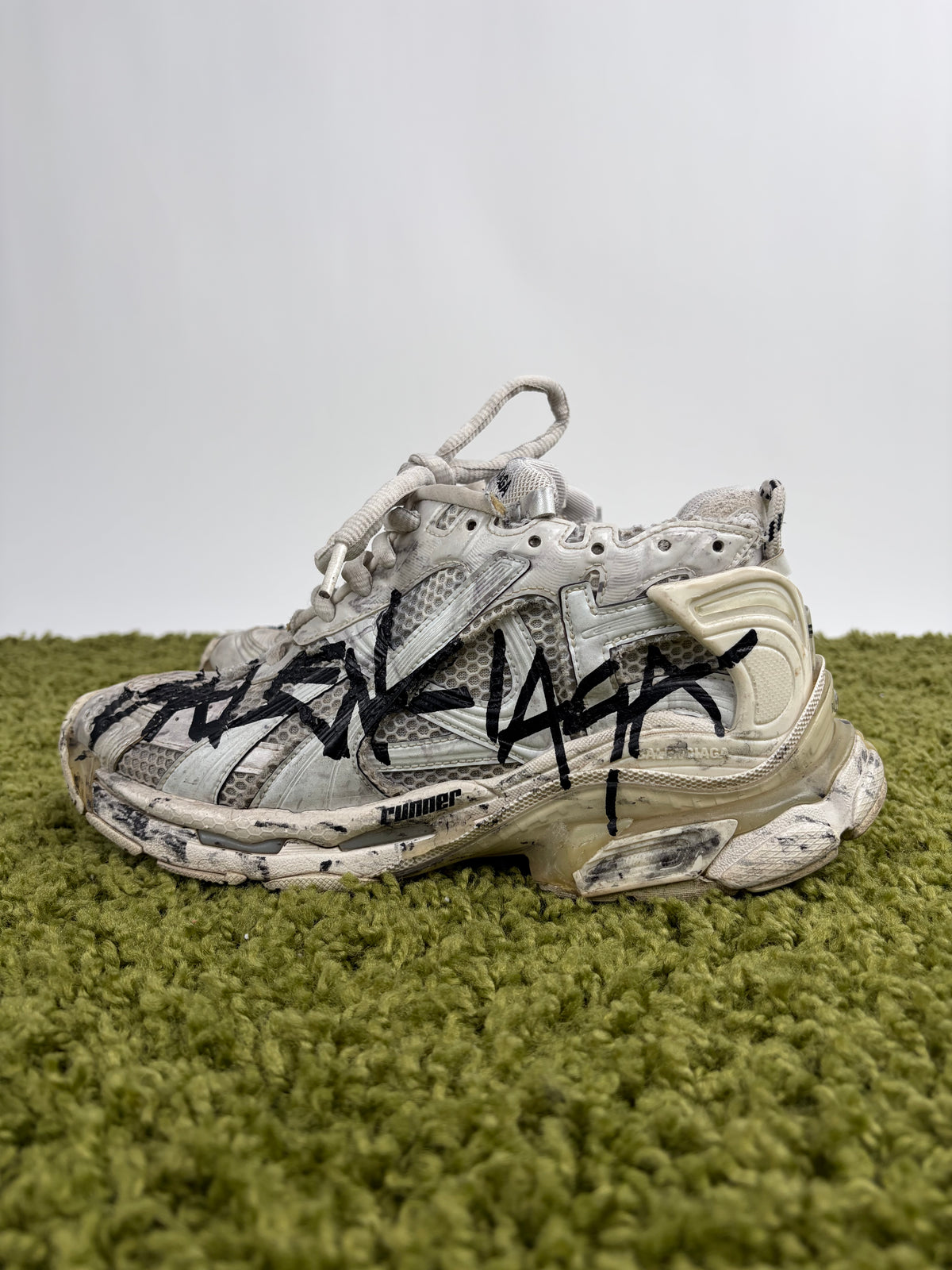 Balenciaga Runner Graffiti Grigio 40