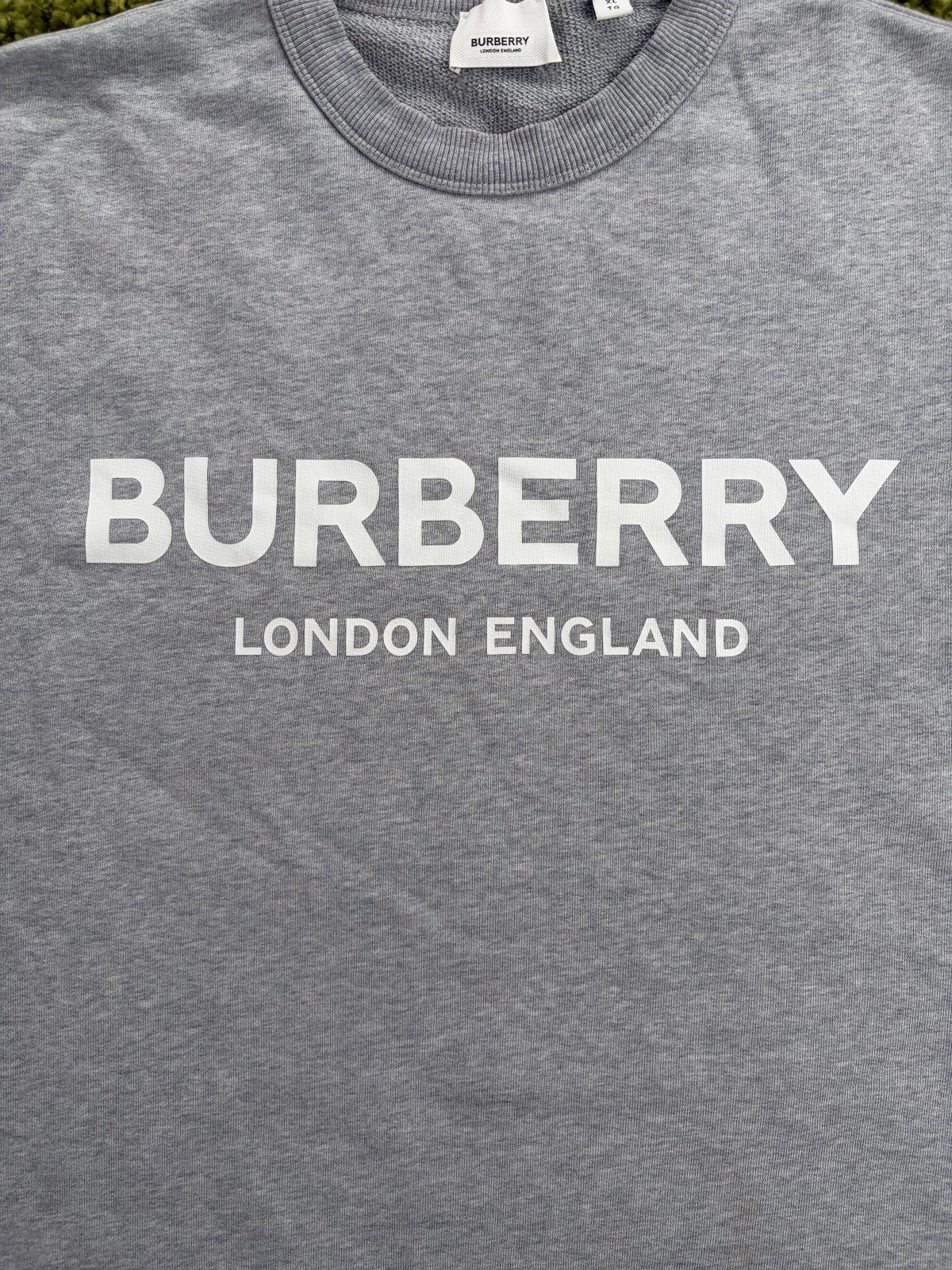 Felpa Burberry Grigia XL - Second Hand Di Fiore