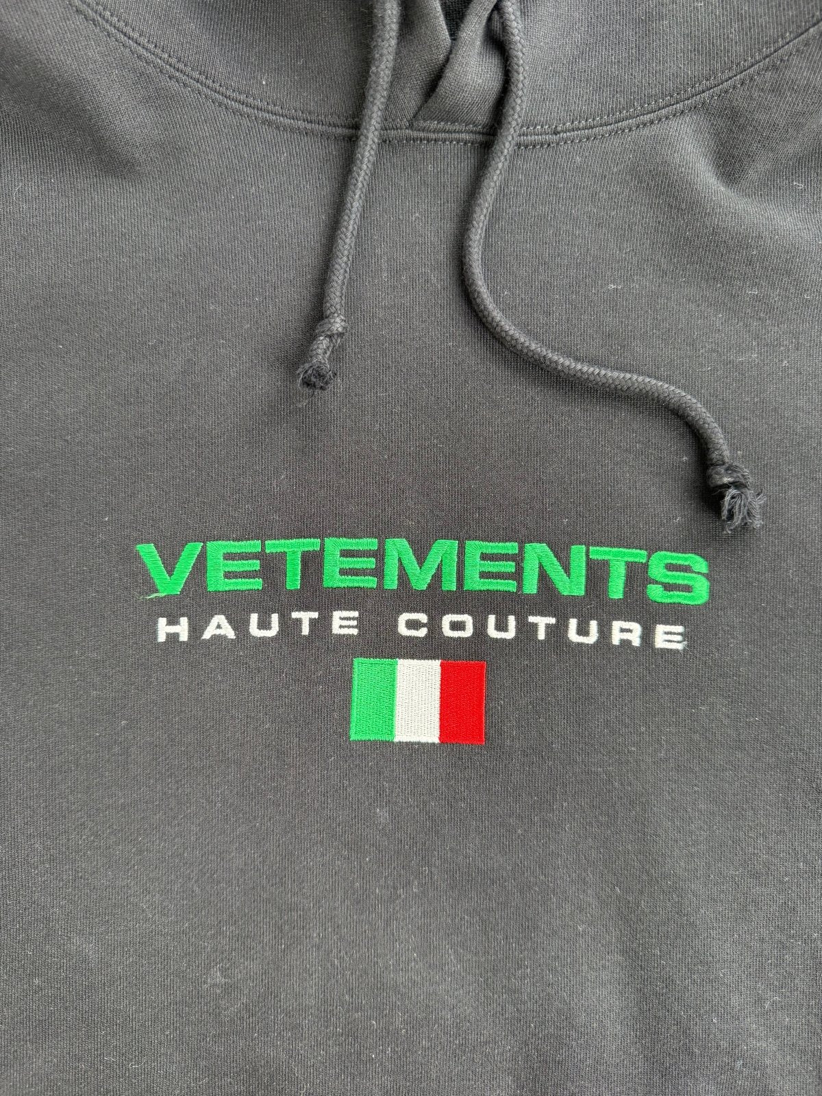 Felpa Vetements Haute Couture Nero M - Second Hand Di Fiore