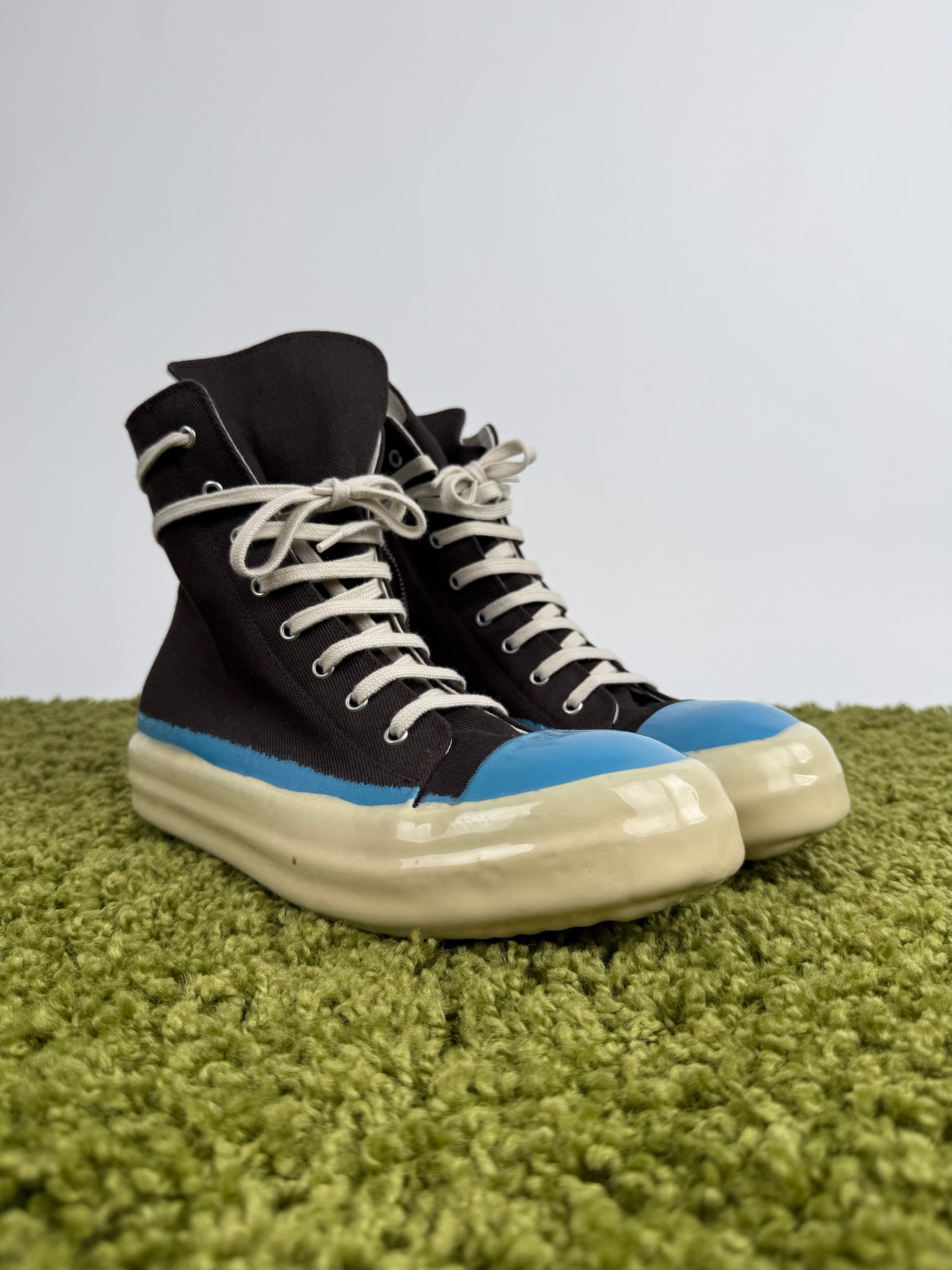 Rick Owens Alte con suola rivestita in gomma 44