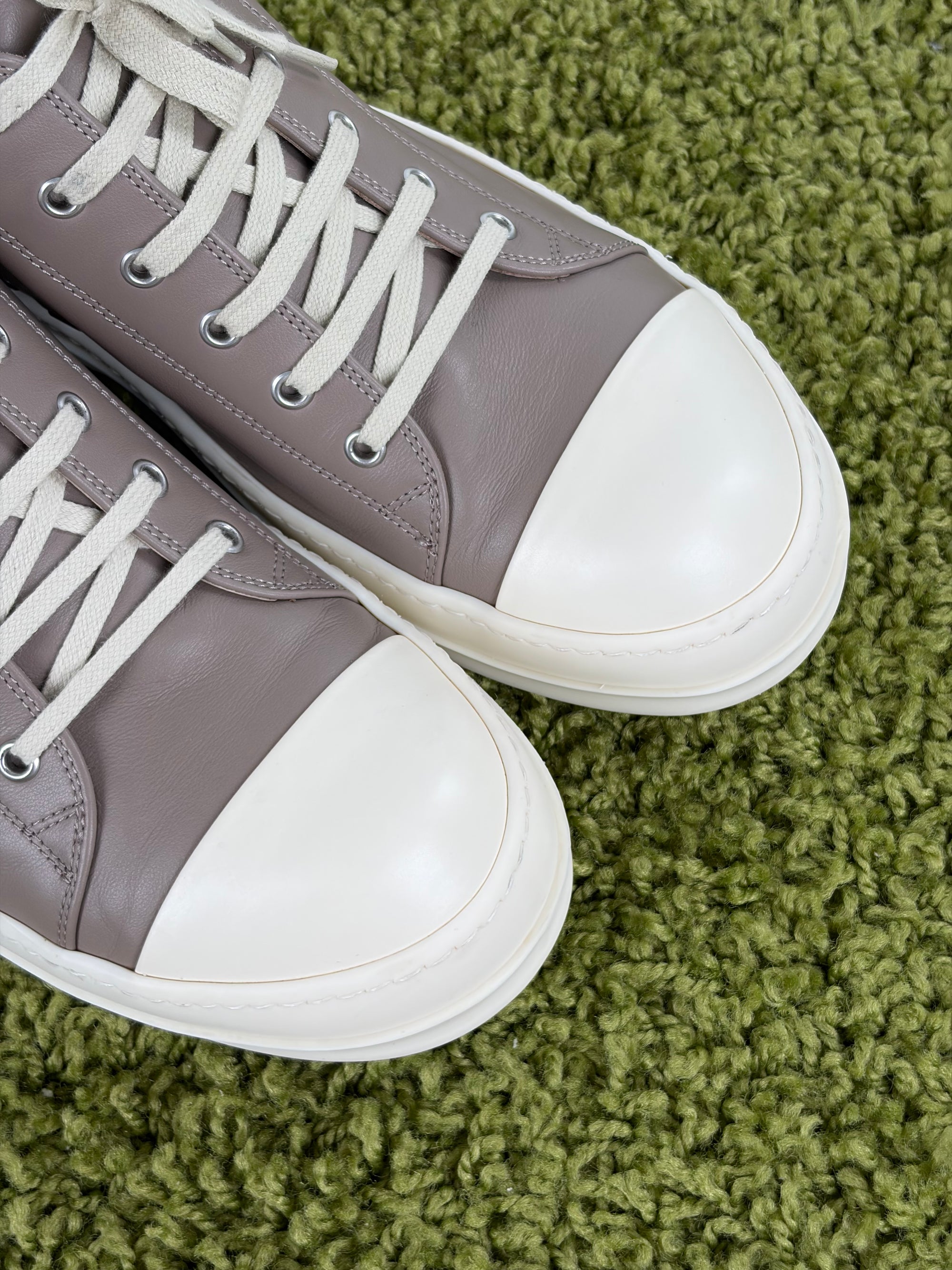 Rick owens in pelle DEKSHDW Size  45 grigia e bianca