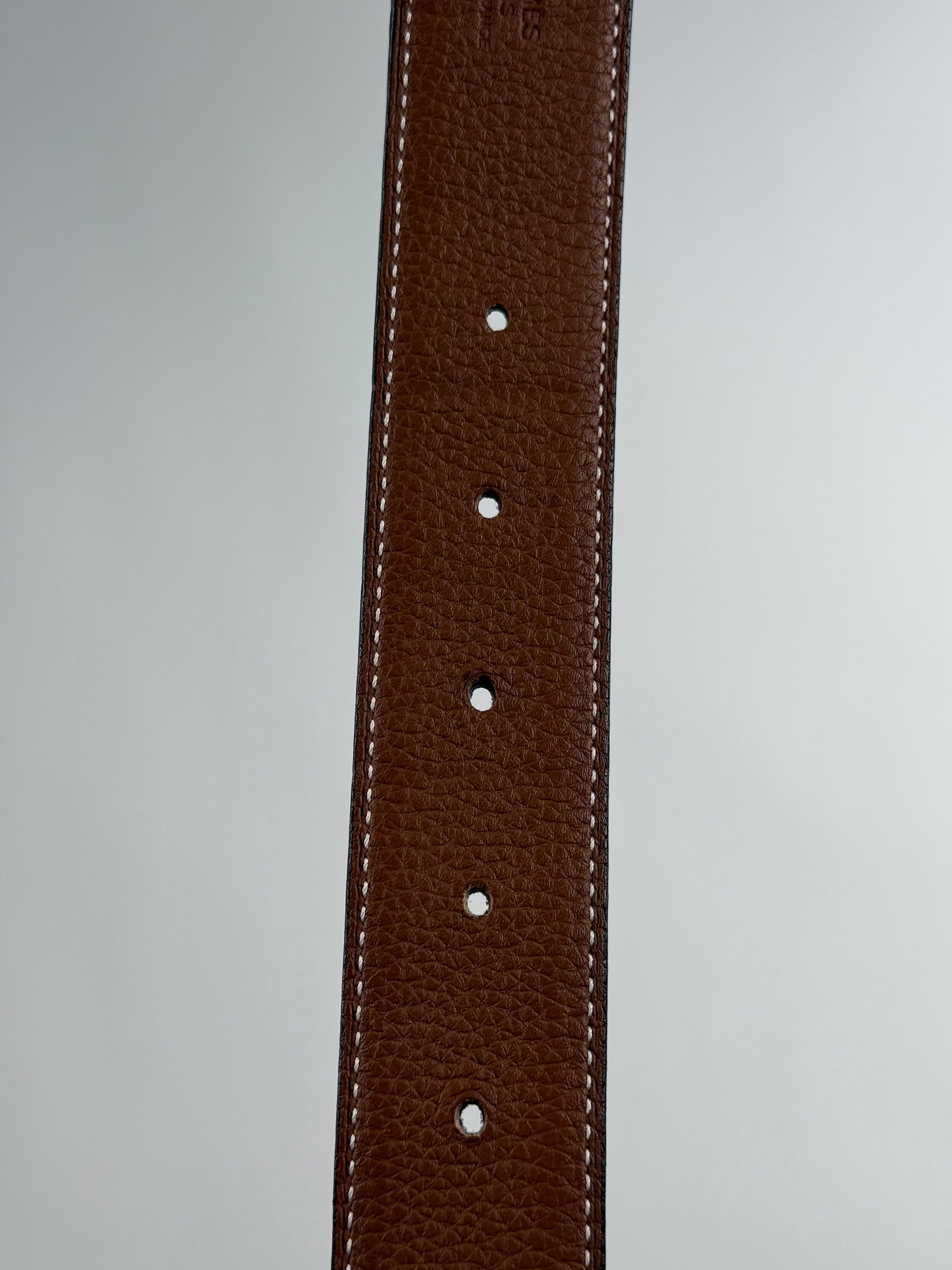Cintura Reversibile Hermès Nero/Beige 100/50