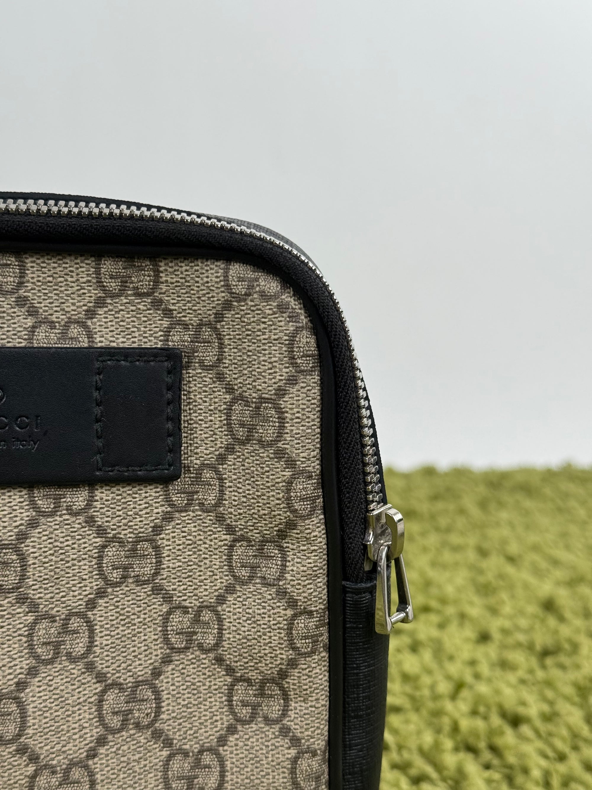 Gucci Double Belt Bag Beige