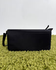 Borsa a spalla Prada Mini in raso Nero