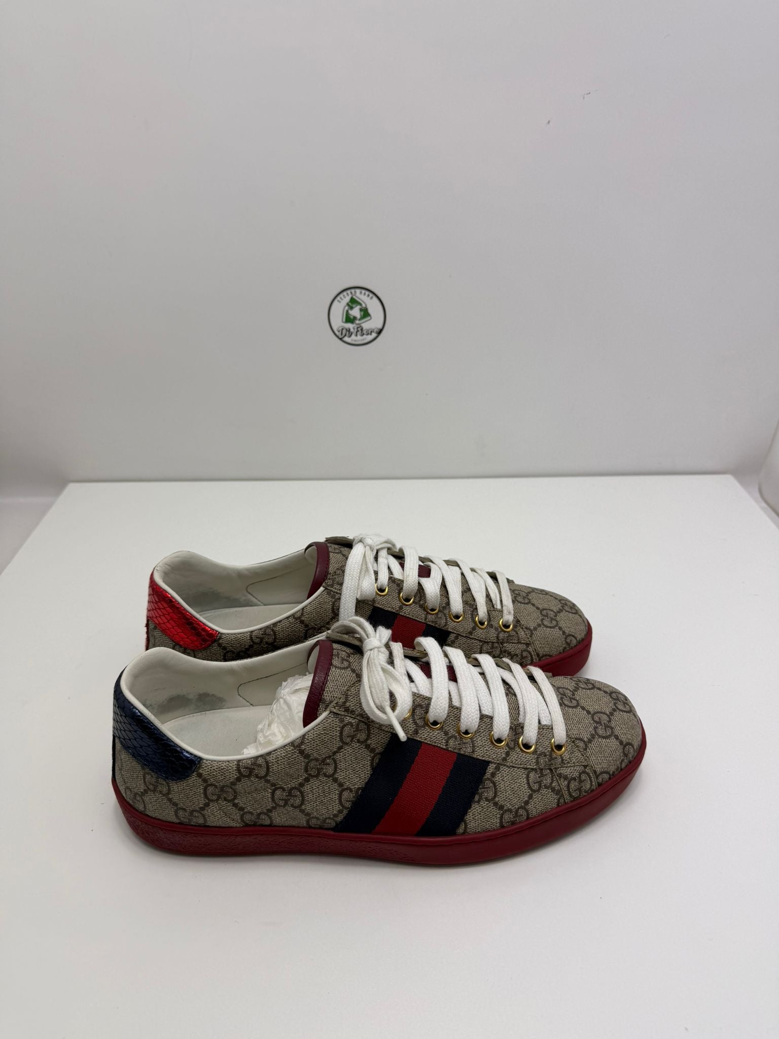 Gucci Size 7.5=41.5 marroni blu e rosse