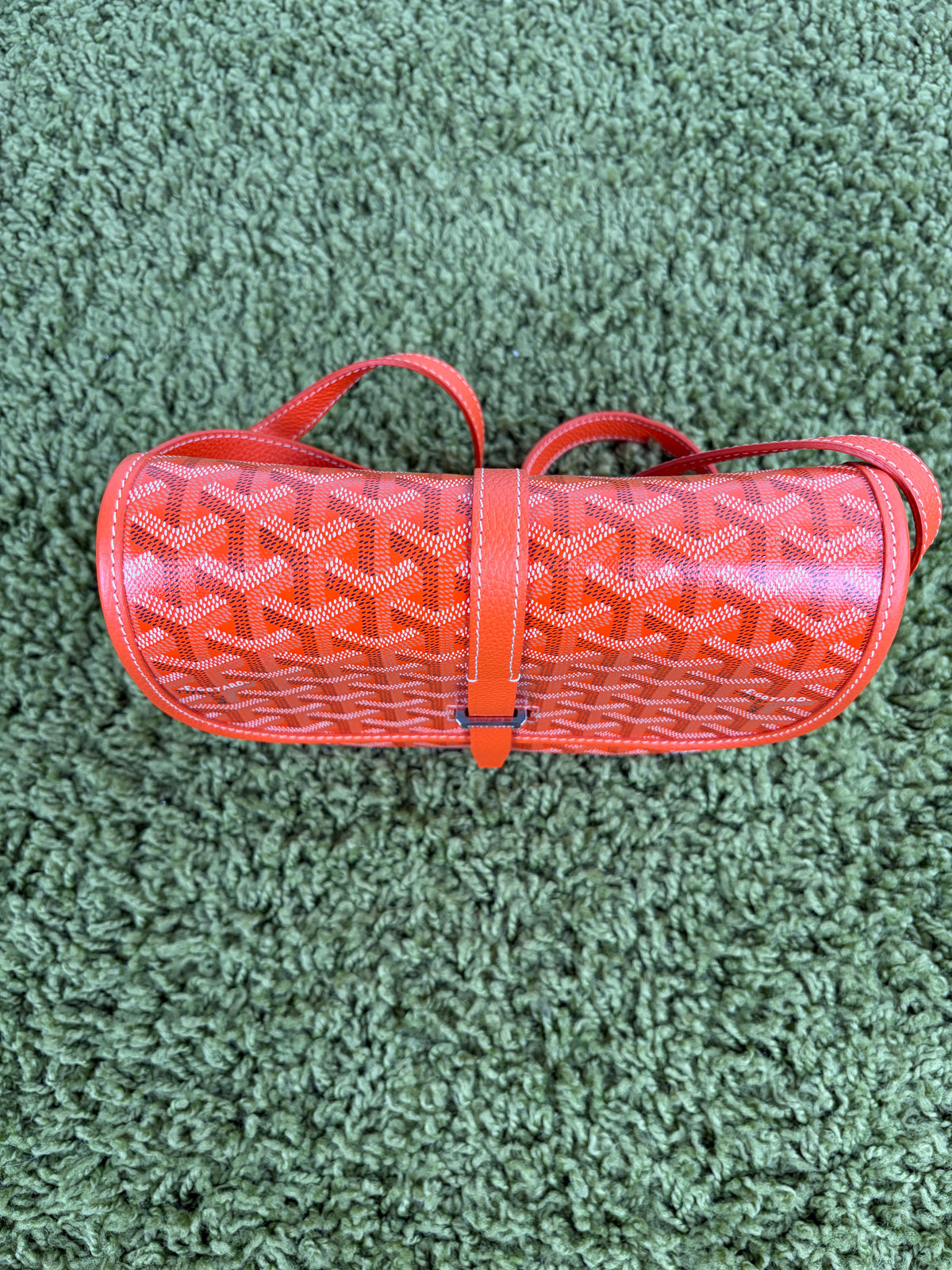 Borsa Goyard Belvedere PM in tela Goyardine Arancione